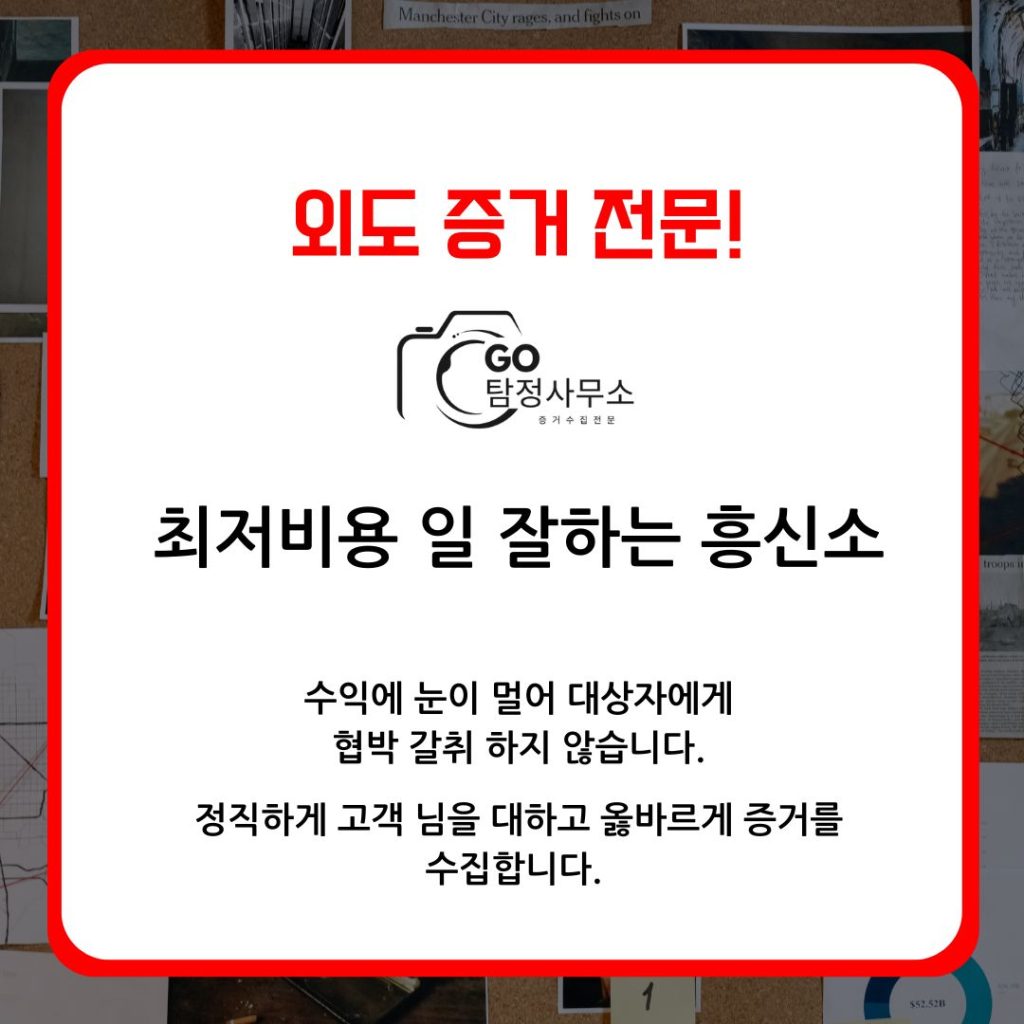 고탐정사무소 외도증거전문